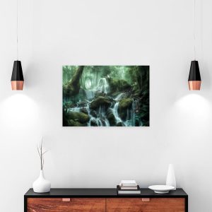 Obraz strumień w lesie