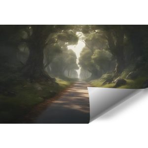 tapeta droga przez las
